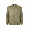 Men's Suede-Feel Stand-Collar Zip Jacket