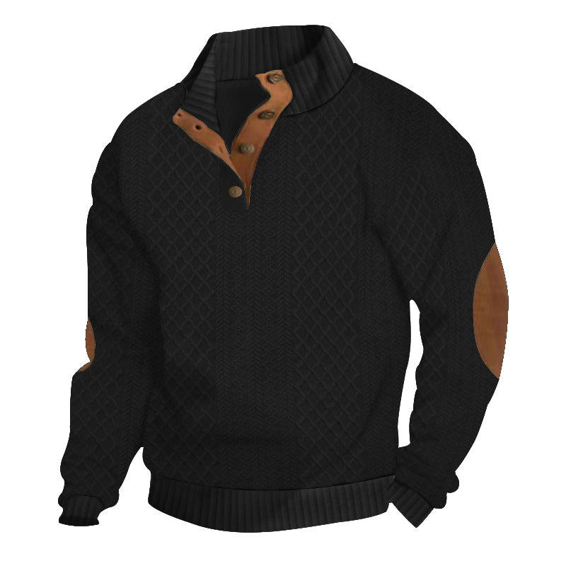 Jacquard Knit Sweatshirt