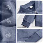 Men's Suede-Feel Stand-Collar Zip Jacket