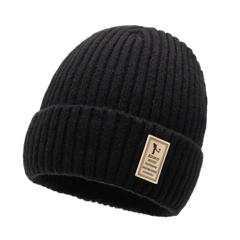 Men’s Fleece-Lined Knit Winter Beanie