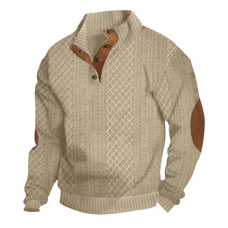 Jacquard Knit Sweatshirt