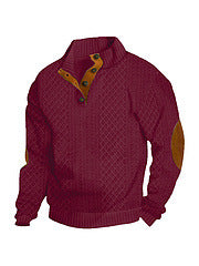 Jacquard Knit Sweatshirt