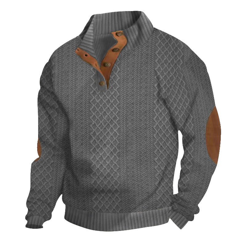 Jacquard Knit Sweatshirt