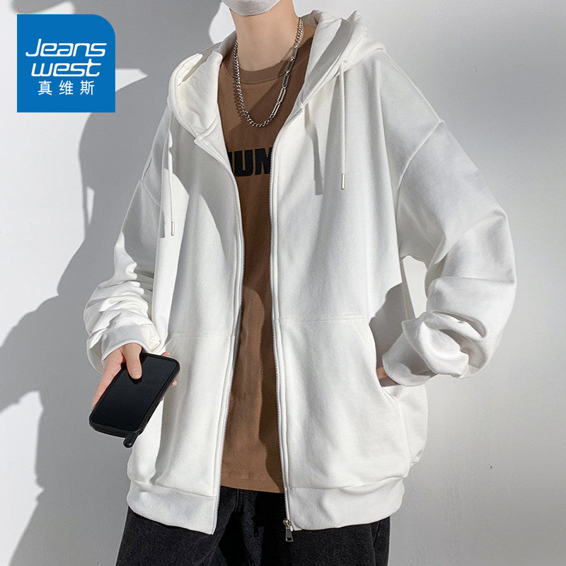 Jeanswest Relaxed-Fit Hooded Cardigan Sweatshirt