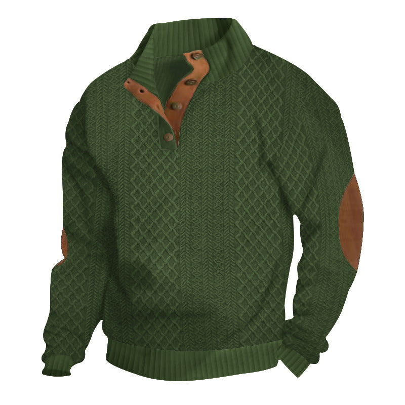 Jacquard Knit Sweatshirt