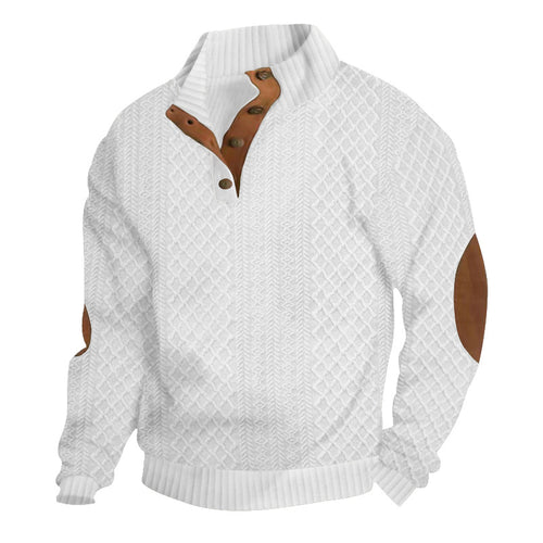 Jacquard Knit Sweatshirt